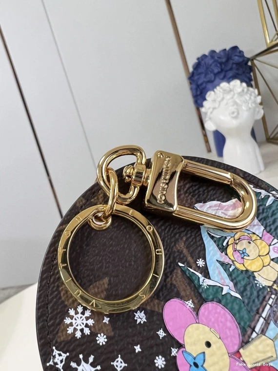 Repzbay Illustre Bag And Key Ice VUITTON Charm Skate Holder LOUIS 0806